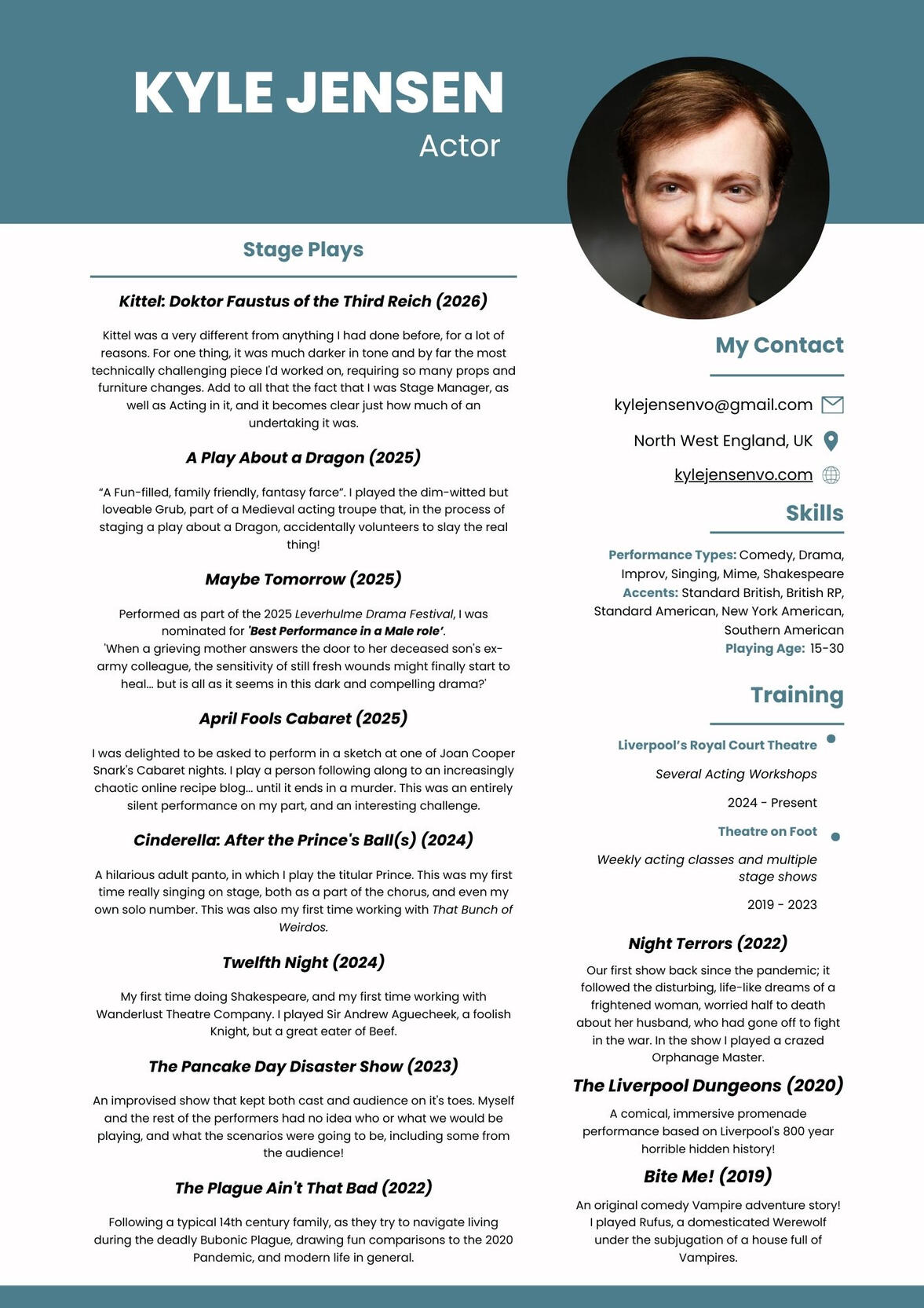Stage CV Stage CV